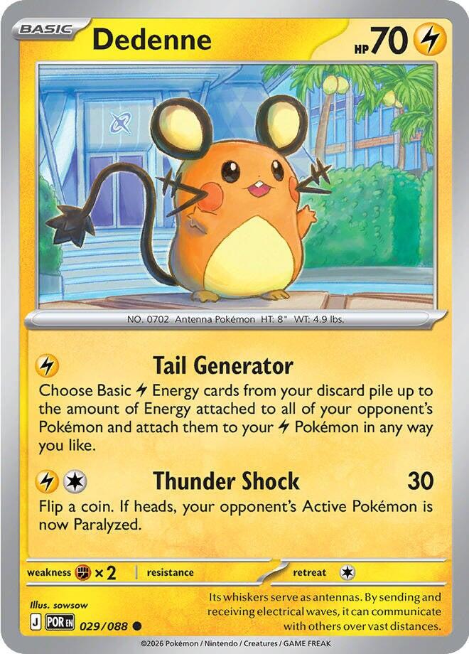 Dedenne (029/088) [Mega Evolution: Perfect Order] | L.A. Mood Comics and Games