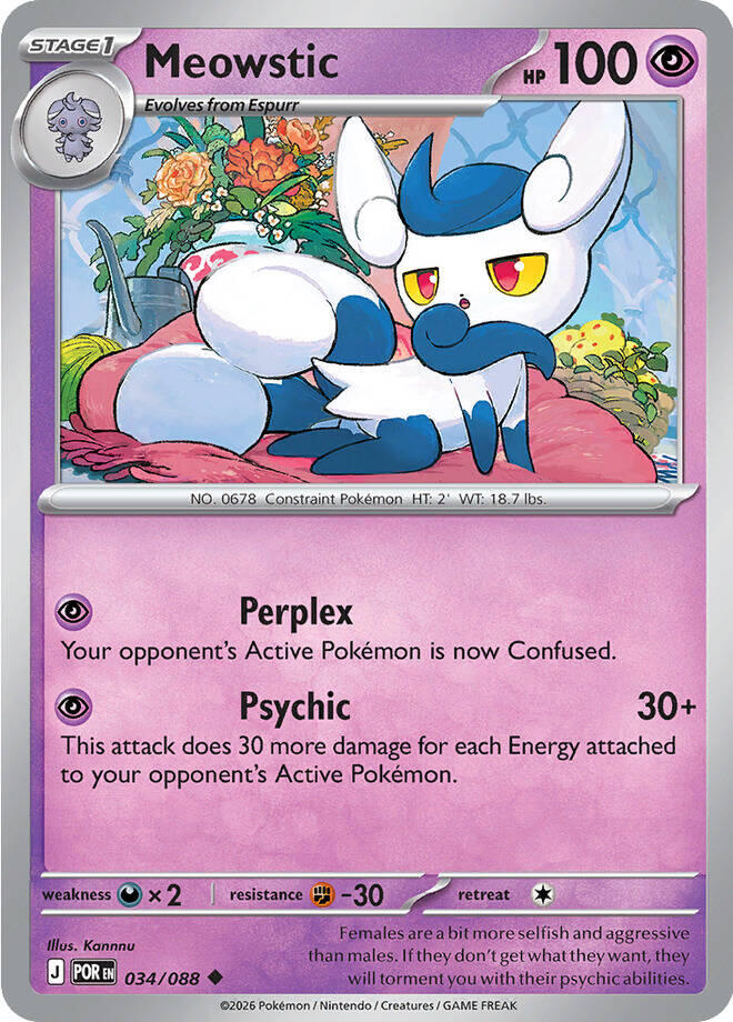Meowstic (034/088) [Mega Evolution: Perfect Order] | L.A. Mood Comics and Games