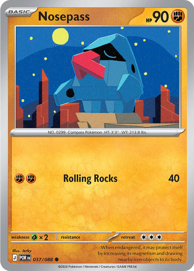 Nosepass (037/088) [Mega Evolution: Perfect Order] | L.A. Mood Comics and Games