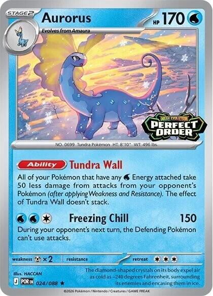Aurorus (024/088) (Perfect Order Stamped) [Miscellaneous Cards] | L.A. Mood Comics and Games