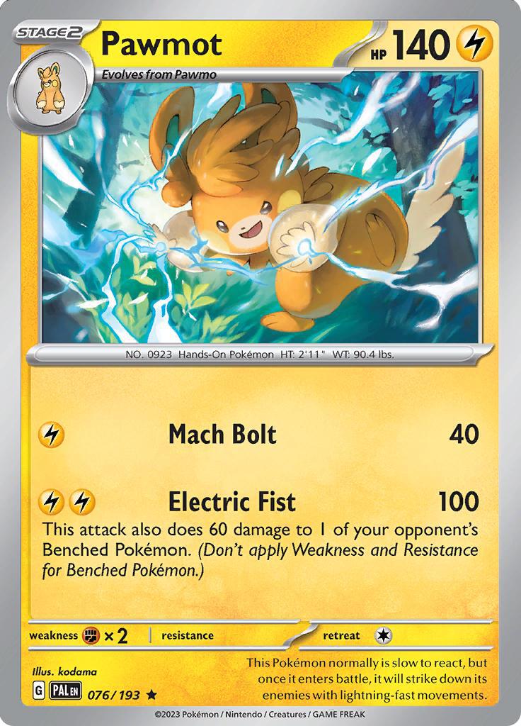 Pawmot (076/193) (Deck Exclusives) [Scarlet & Violet: Base Set] | L.A. Mood Comics and Games