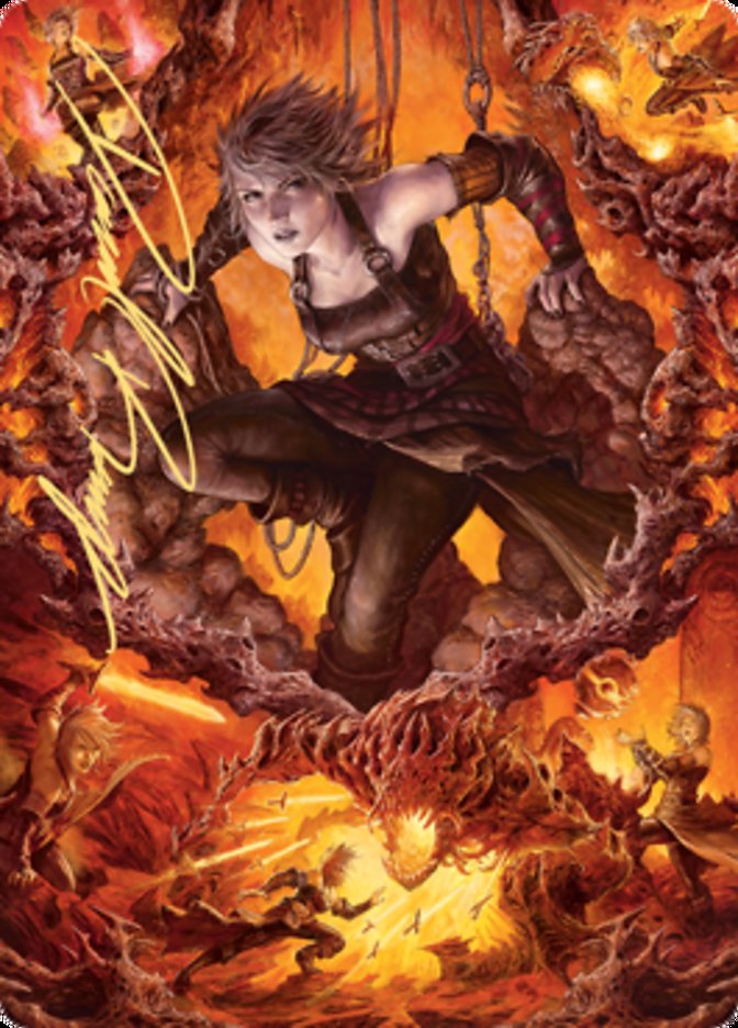 Nahiri, Heir of the Ancients 2 Art Card (Gold-Stamped Signature) [Zendikar Rising Art Series] | L.A. Mood Comics and Games