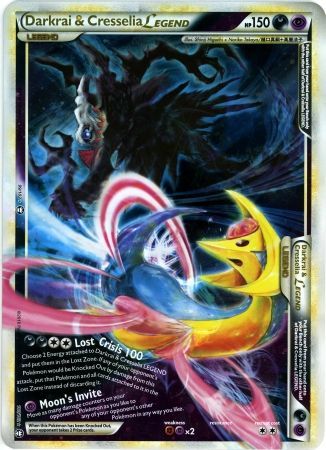 Darkrai & Cresselia LEGEND (99/102) (Jumbo Card) [HeartGold & SoulSilver: Triumphant] | L.A. Mood Comics and Games