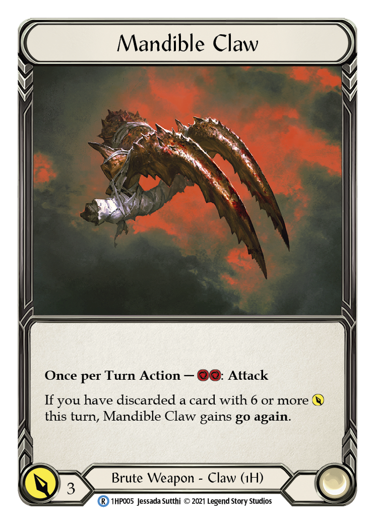 Mandible Claw (Right) [1HP005] (History Pack 1) | L.A. Mood Comics and Games