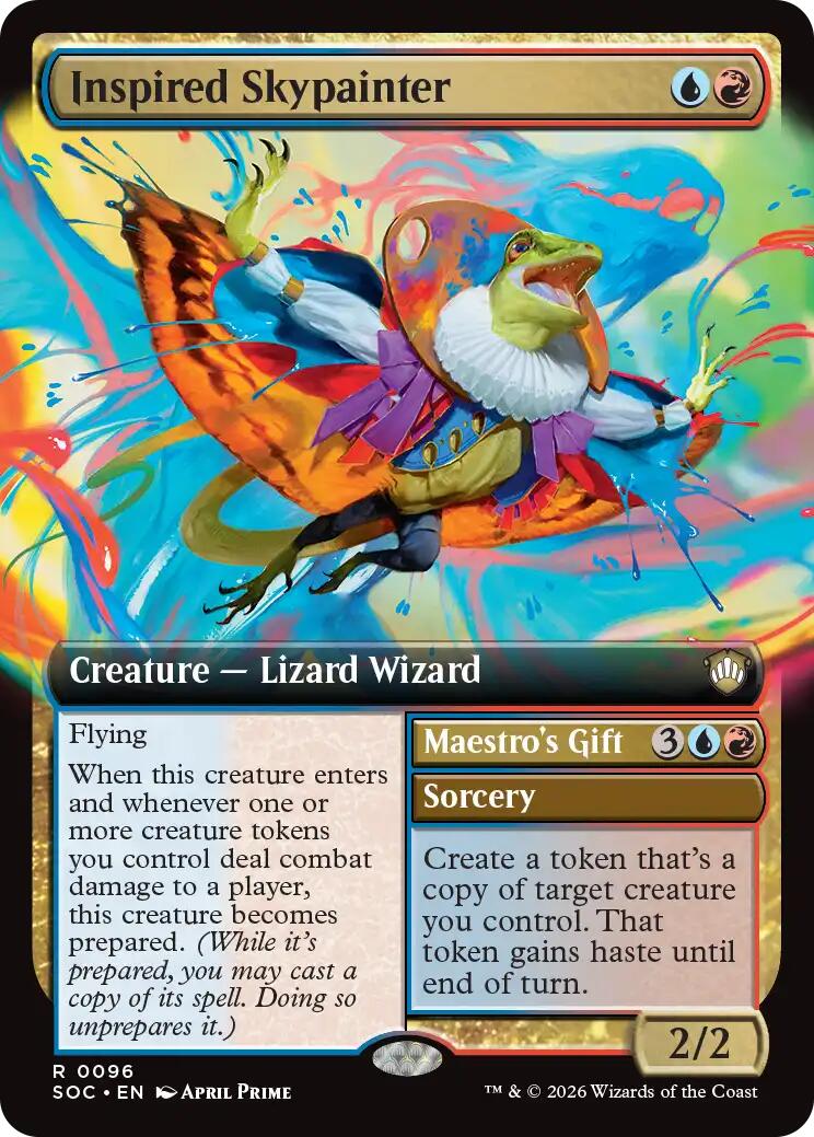 Inspired Skypainter (Extended Art) [Secrets of Strixhaven Commander] | L.A. Mood Comics and Games
