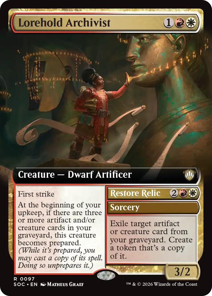Lorehold Archivist (Extended Art) [Secrets of Strixhaven Commander] | L.A. Mood Comics and Games