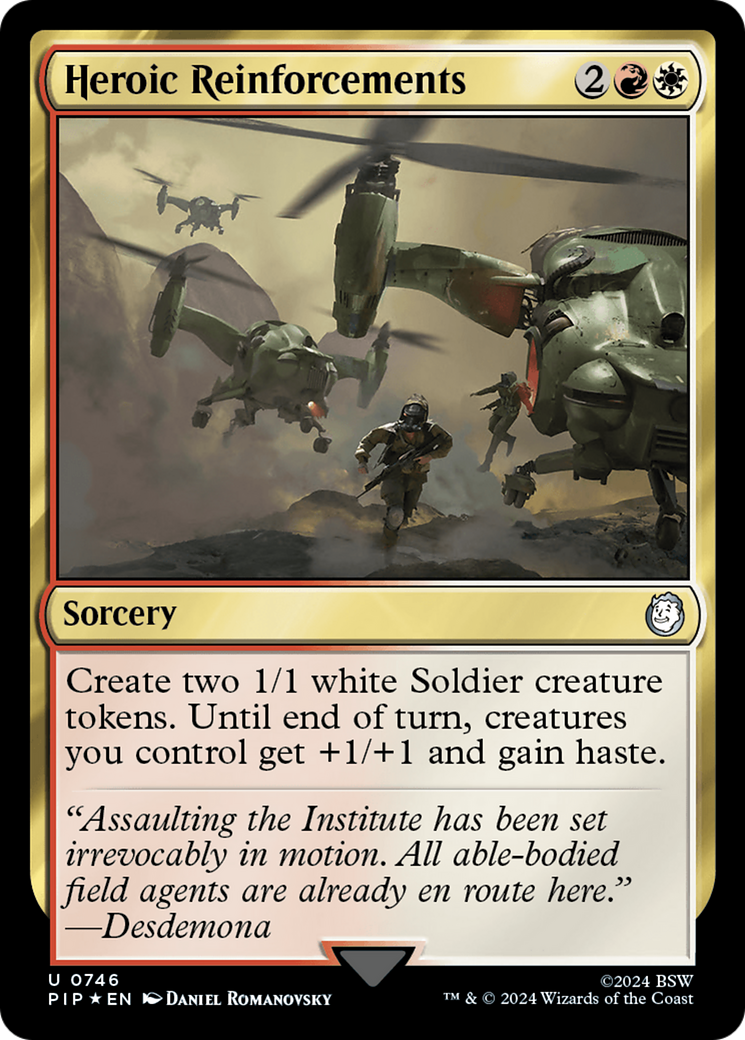 Heroic Reinforcements (Surge Foil) [Fallout] | L.A. Mood Comics and Games