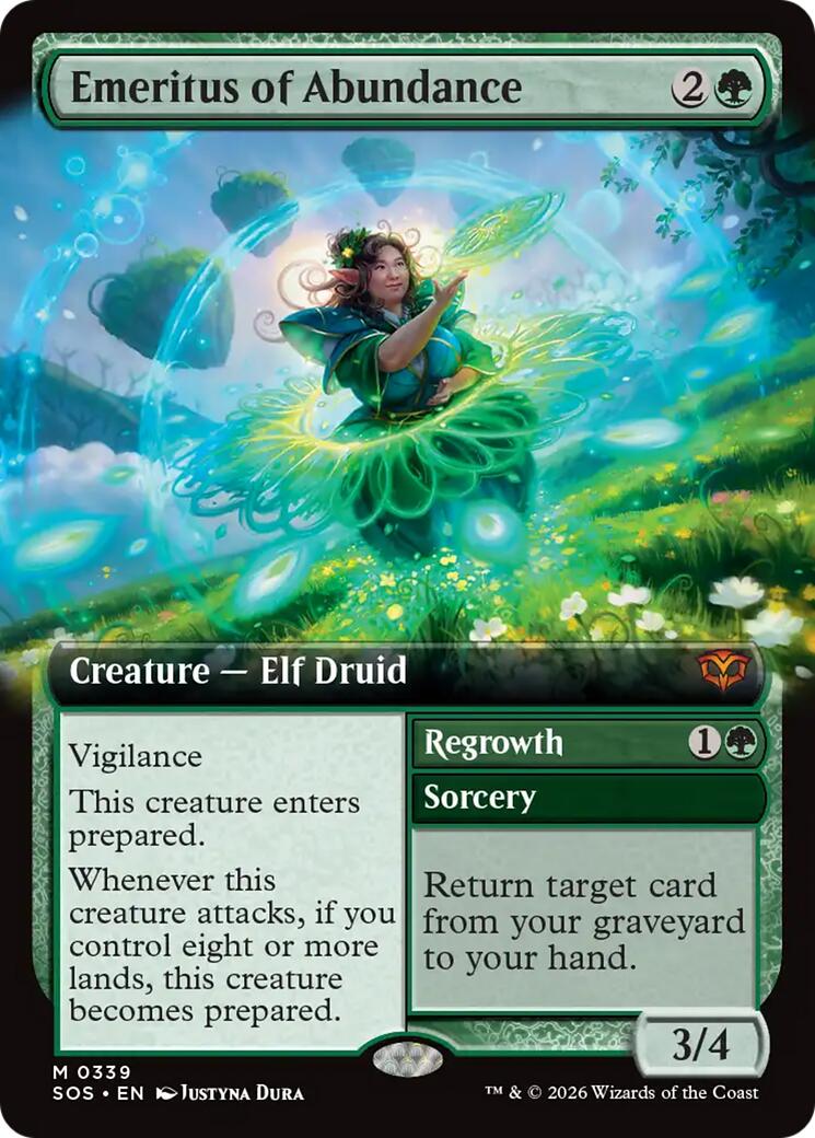 Emeritus of Abundance (Extended Art) [Secrets of Strixhaven] | L.A. Mood Comics and Games