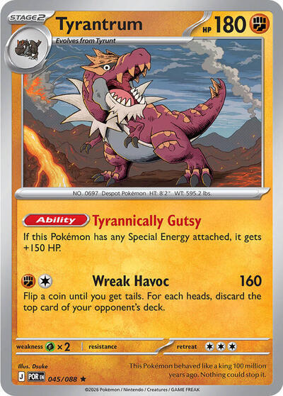 Tyrantrum (045/088) (Deck Exclusive) [Mega Evolution: Perfect Order] | L.A. Mood Comics and Games