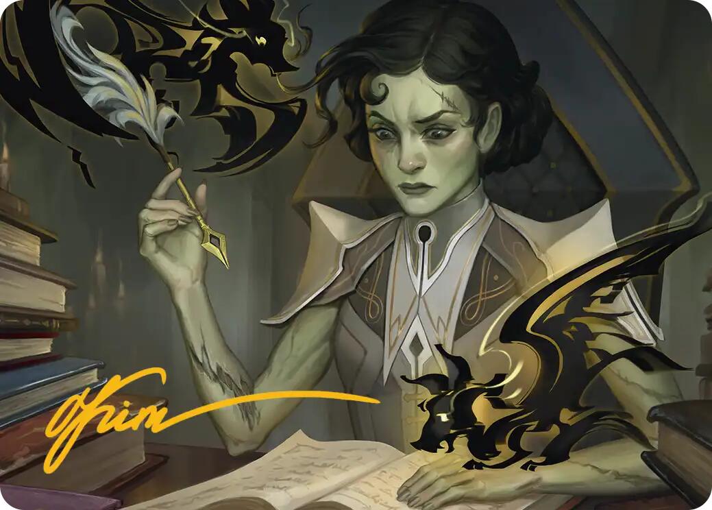 Eternal Student Art Card (Gold-Stamped Signature) [Secrets of Strixhaven Art Series] | L.A. Mood Comics and Games