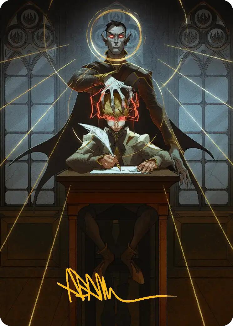 Vampiric Tutor Art Card (Gold-Stamped Signature) [Secrets of Strixhaven Art Series] | L.A. Mood Comics and Games