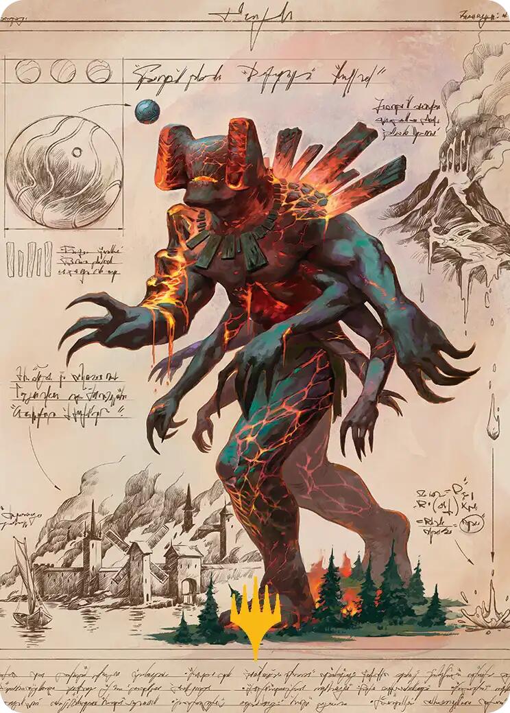 Magmablood Archaic Art Card (Gold-Stamped Planeswalker Symbol) [Secrets of Strixhaven Art Series] | L.A. Mood Comics and Games