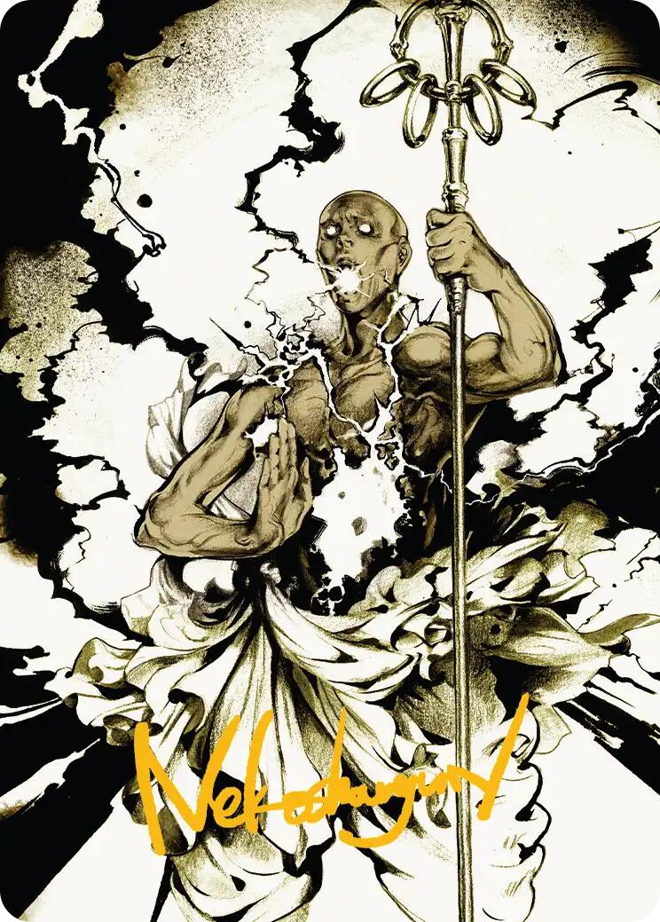 Burst Lightning Art Card (Gold-Stamped Signature) [Secrets of Strixhaven Art Series] | L.A. Mood Comics and Games