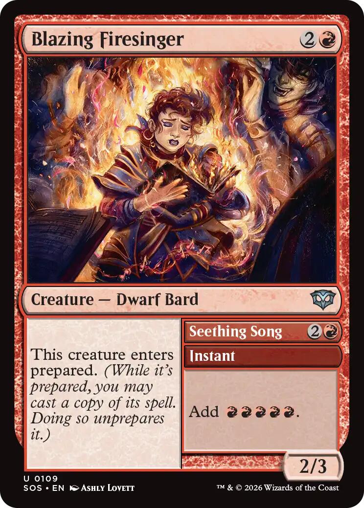 Blazing Firesinger [Secrets of Strixhaven] | L.A. Mood Comics and Games