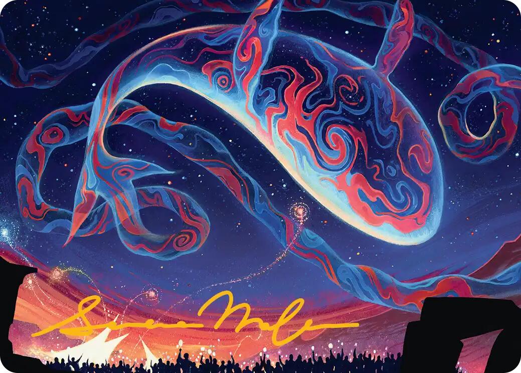 Spectacular Skywhale Art Card (Gold-Stamped Signature) [Secrets of Strixhaven Art Series] | L.A. Mood Comics and Games