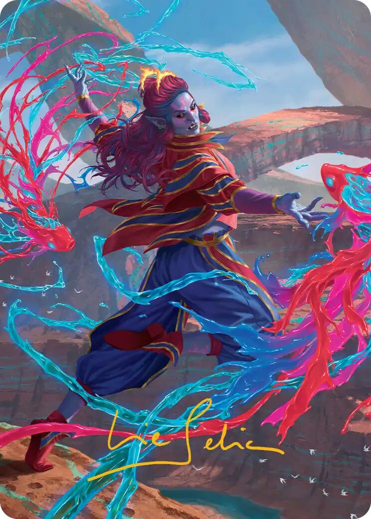 Rootha, Mastering the Moment Art Card (Gold-Stamped Signature) [Secrets of Strixhaven Art Series] | L.A. Mood Comics and Games