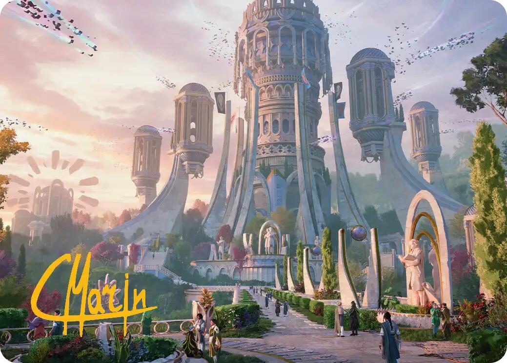 Command Tower Art Card (Gold-Stamped Signature) [Secrets of Strixhaven Art Series] | L.A. Mood Comics and Games