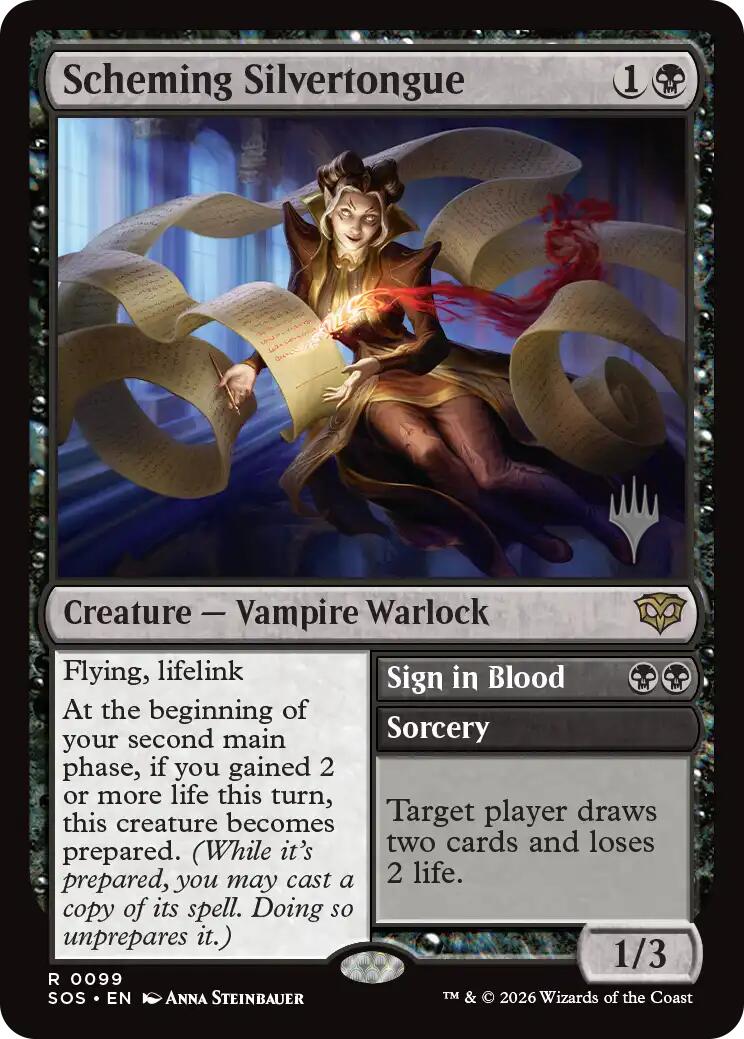 Scheming Silvertongue [Secrets of Strixhaven Promos] | L.A. Mood Comics and Games