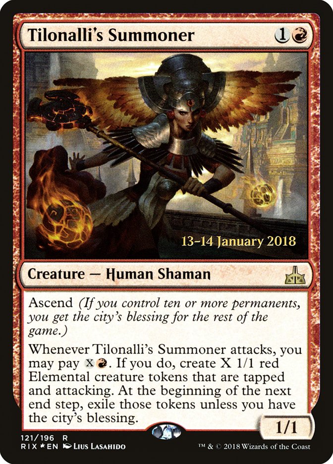 Tilonalli's Summoner [Rivals of Ixalan Prerelease Promos] | L.A. Mood Comics and Games