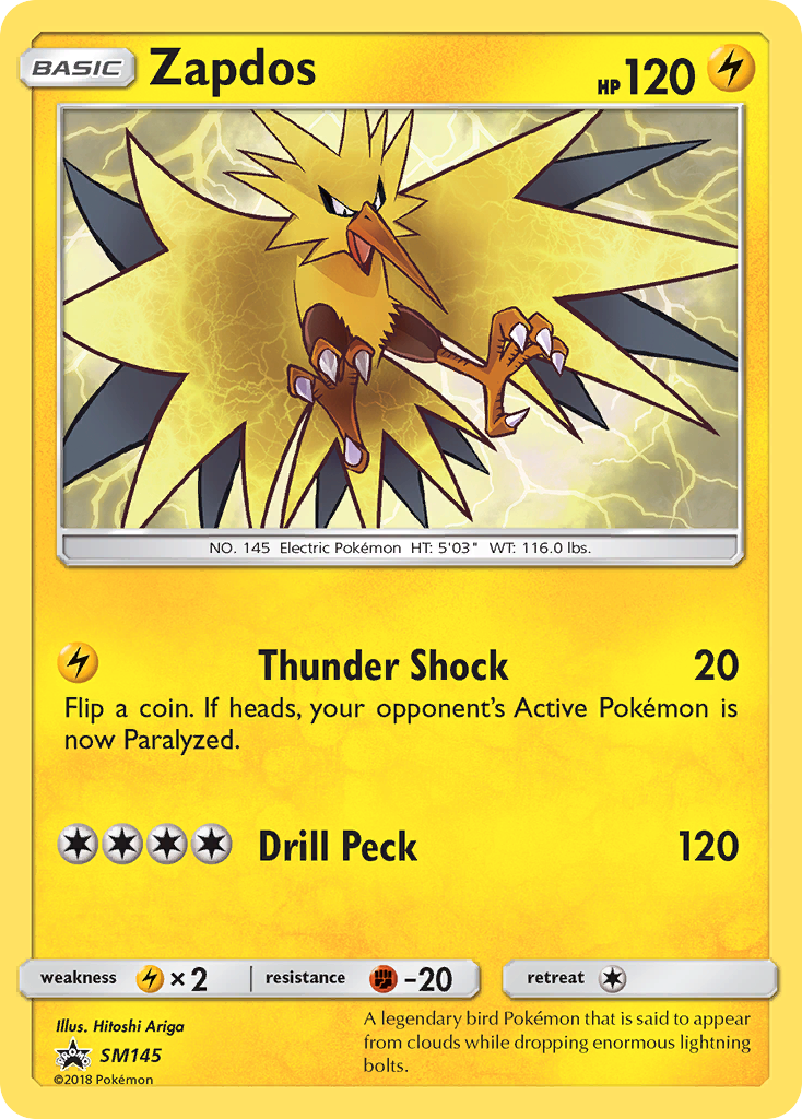 Zapdos (SM145) [Sun & Moon: Black Star Promos] | L.A. Mood Comics and Games