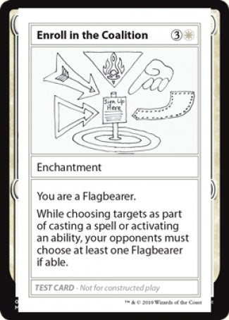 Enroll in the Coalition (2021 Edition) [Mystery Booster Playtest Cards] | L.A. Mood Comics and Games