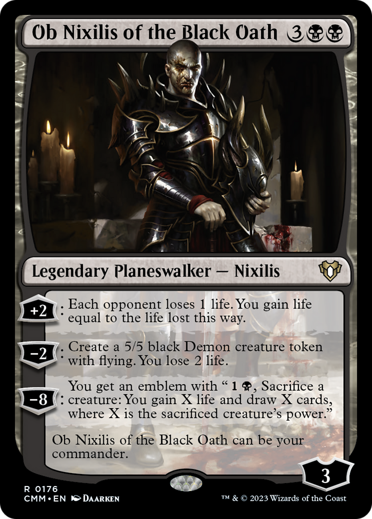 Ob Nixilis of the Black Oath [Commander Masters] | L.A. Mood Comics and Games
