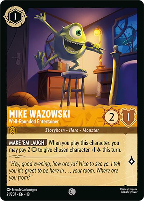 Mike Wazowski - Well-Rounded Entertainer (21/207) [Attack of the Vine!] | L.A. Mood Comics and Games