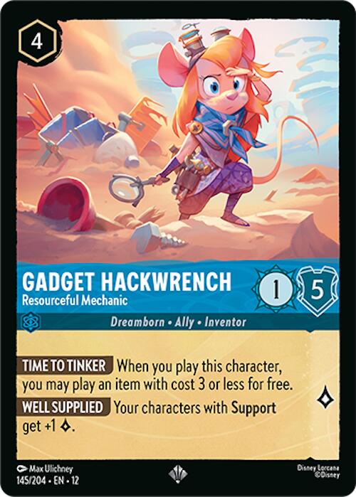 Gadget Hackwrench - Resourceful Mechanic (145/204) [Wilds Unknown] | L.A. Mood Comics and Games