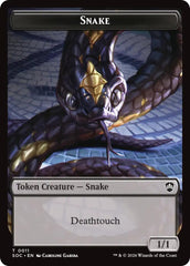 Snake // Zombie Double-Sided Token [Secrets of Strixhaven Commander Tokens] | L.A. Mood Comics and Games