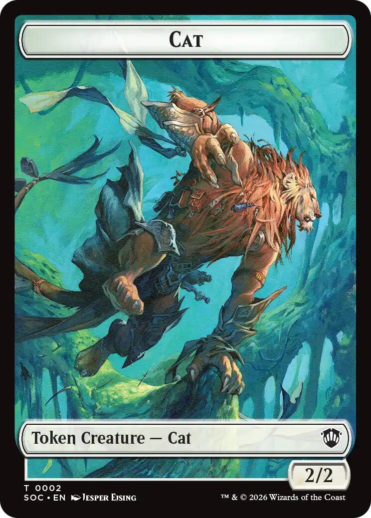 Cat // Inkling (0022) Double-Sided Token [Secrets of Strixhaven Commander Tokens] | L.A. Mood Comics and Games