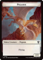 Pegasus // Inkling (0022) Double-Sided Token [Secrets of Strixhaven Commander Tokens] | L.A. Mood Comics and Games