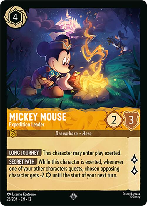 Mickey Mouse - Expedition Leader (26/204) [Wilds Unknown] | L.A. Mood Comics and Games
