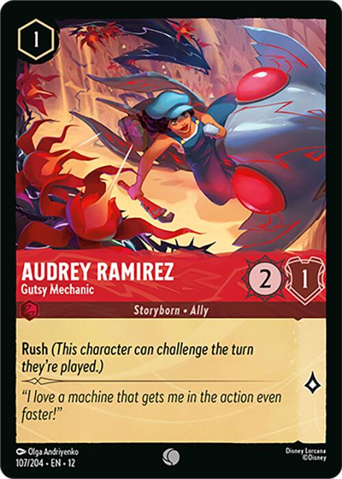 Audrey Ramirez - Gutsy Mechanic (107/204) [Wilds Unknown] | L.A. Mood Comics and Games