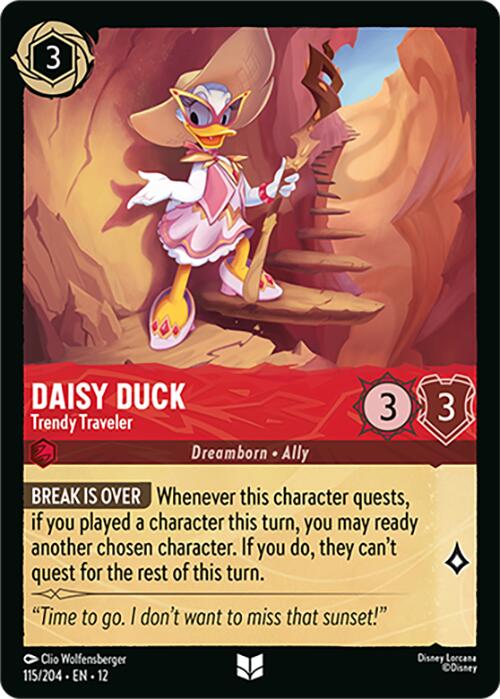 Daisy Duck - Trendy Traveler (115/204) [Wilds Unknown] | L.A. Mood Comics and Games