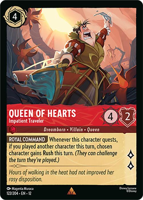 Queen of Hearts - Impatient Traveler (122/204) [Wilds Unknown] | L.A. Mood Comics and Games