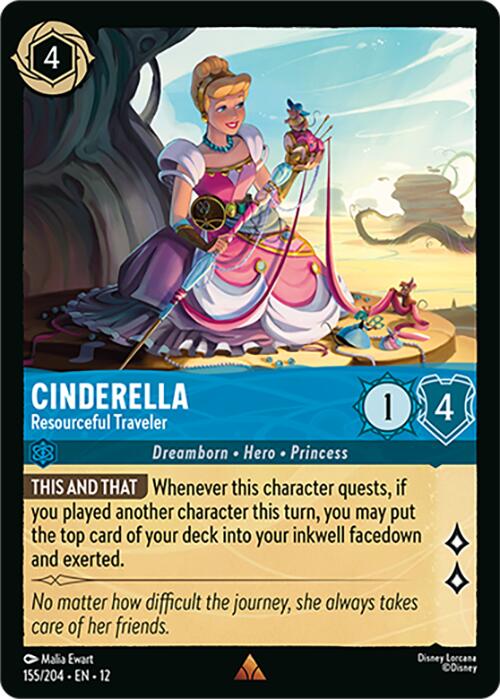 Cinderella - Resourceful Traveler (155/204) [Wilds Unknown] | L.A. Mood Comics and Games