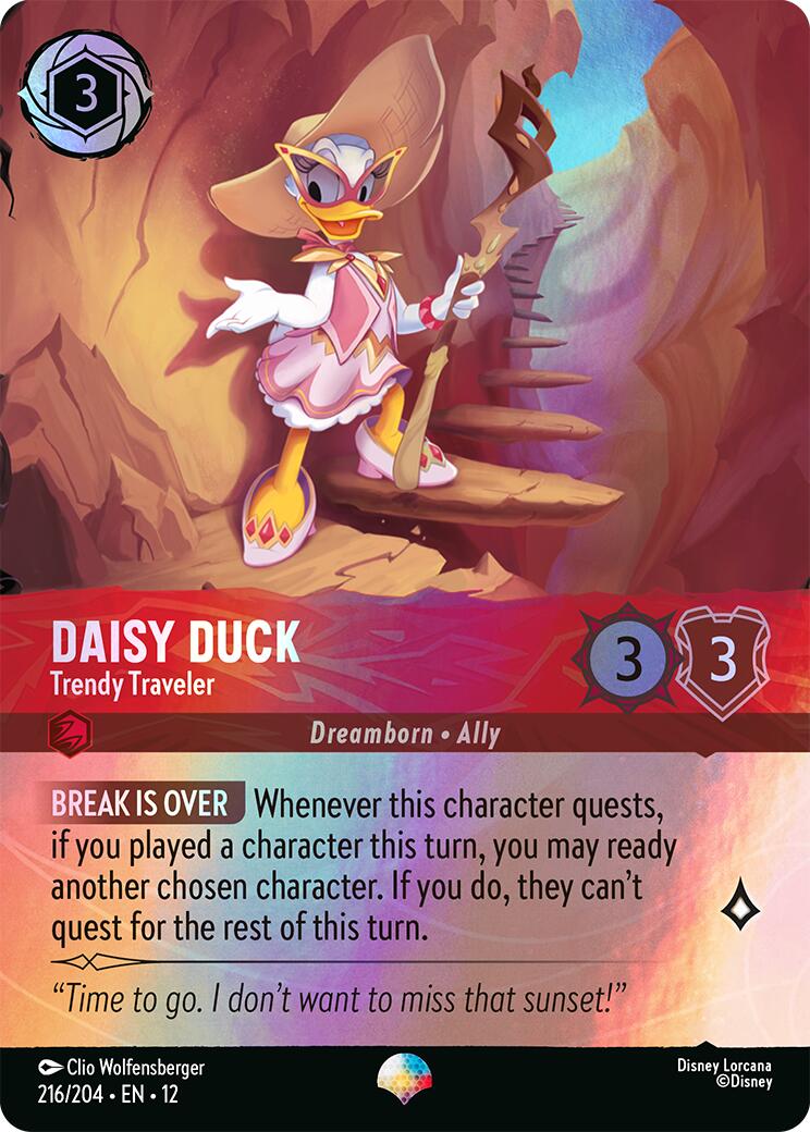 Daisy Duck - Trendy Traveler (Epic) (216/204) [Wilds Unknown] | L.A. Mood Comics and Games