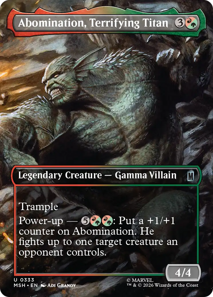 Abomination, Terrifying Titan (Borderless) [Marvel Super Heroes] | L.A. Mood Comics and Games