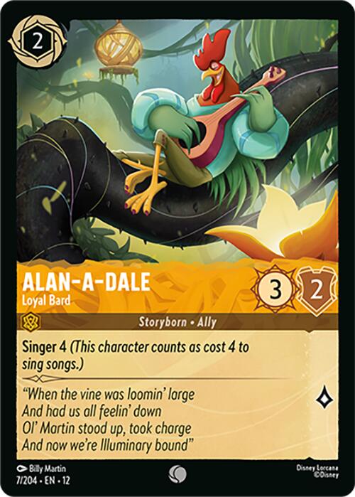 Alan-a-Dale - Loyal Bard (7/204) [Wilds Unknown] | L.A. Mood Comics and Games