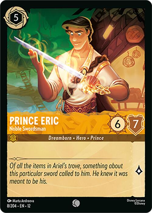 Prince Eric - Noble Swordsman (8/204) [Wilds Unknown] | L.A. Mood Comics and Games
