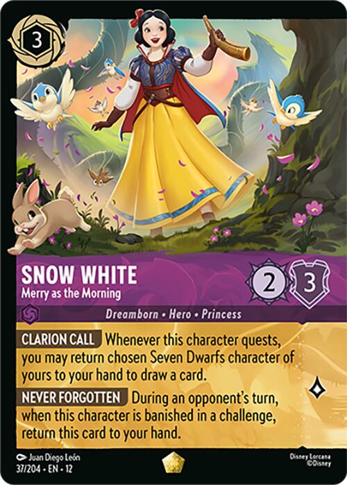 Snow White - Merry as the Morning (Foil) (37/204) [Wilds Unknown] | L.A. Mood Comics and Games