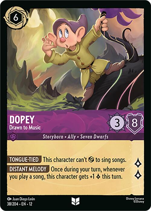 Dopey - Drawn to Music (38/204) [Wilds Unknown] | L.A. Mood Comics and Games