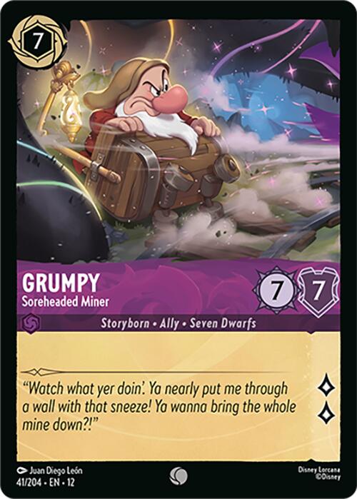 Grumpy - Soreheaded Miner (41/204) [Wilds Unknown] | L.A. Mood Comics and Games