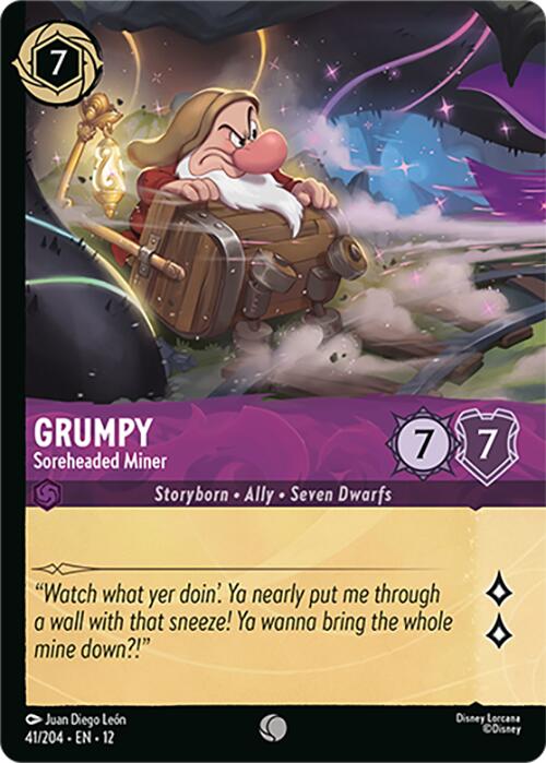 Grumpy - Soreheaded Miner (Foil) (41/204) [Wilds Unknown] | L.A. Mood Comics and Games