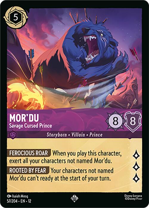 Mor'du - Savage Cursed Prince (57/204) [Wilds Unknown] | L.A. Mood Comics and Games