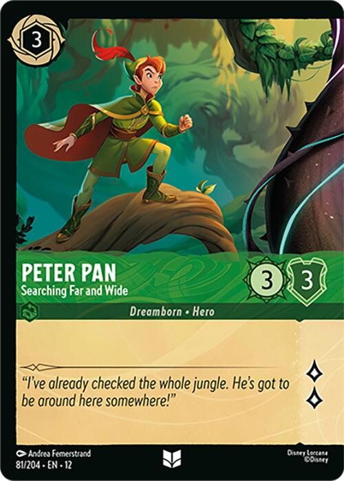 Peter Pan - Searching Far and Wide (Foil) (81/204) [Wilds Unknown] | L.A. Mood Comics and Games