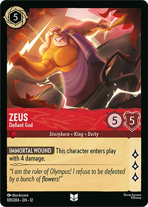 Zeus - Defiant God (109/204) [Wilds Unknown] | L.A. Mood Comics and Games