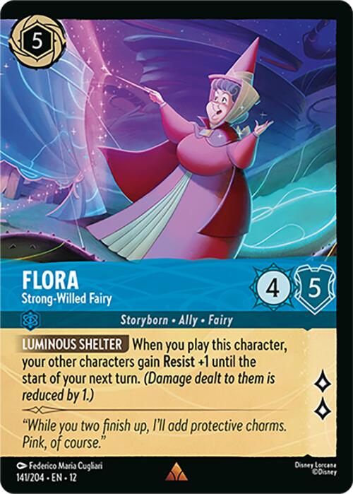 Flora - Strong-Willed Fairy (Foil) (141/204) [Wilds Unknown] | L.A. Mood Comics and Games