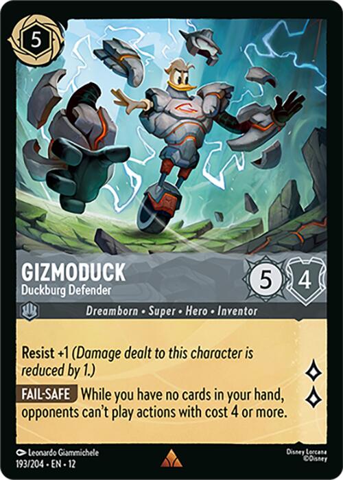 Gizmoduck - Duckburg Defender (193/204) [Wilds Unknown] | L.A. Mood Comics and Games