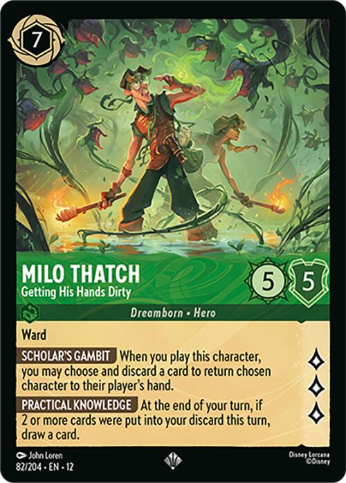 Milo Thatch - Getting His Hands Dirty (82/204) [Wilds Unknown] | L.A. Mood Comics and Games
